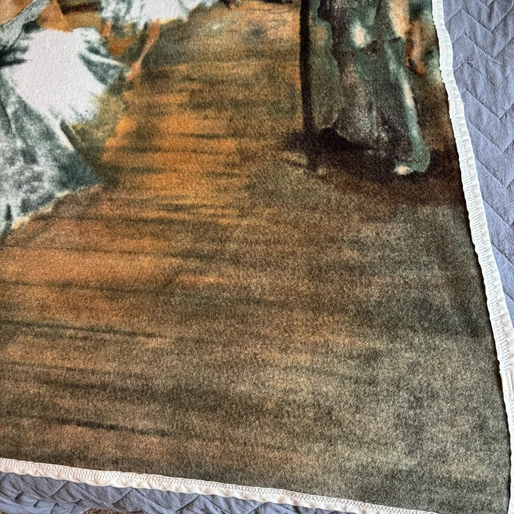 Degas The Dance Class Ballet Dancers Vintage‎ Fleece Throw Blanket